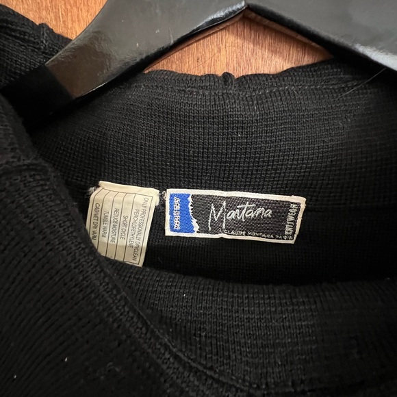 Vintage knit Claude Montana dress, Medium.  Mid 1980s - Picture 3 of 7